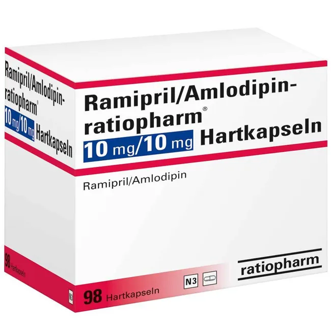 RAMIPRIL/Amlodipin-ratiopharm 10 mg/10 mg Hartkps.