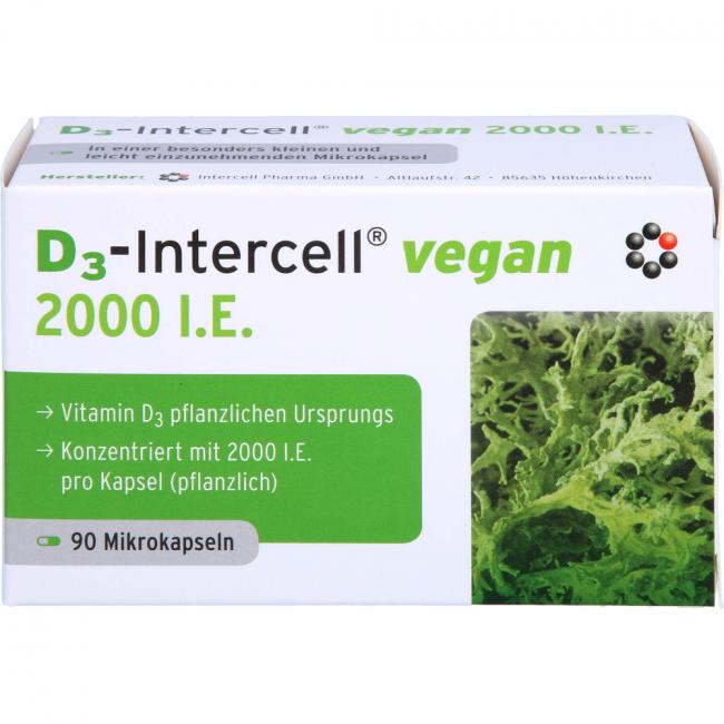 D3-INTERCELL vegan 2.000 I.E. Kapseln