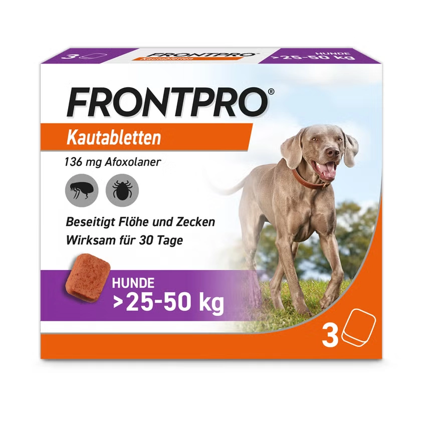 FRONTPRO 136 mg Kautabletten f.Hunde >25-50 kg