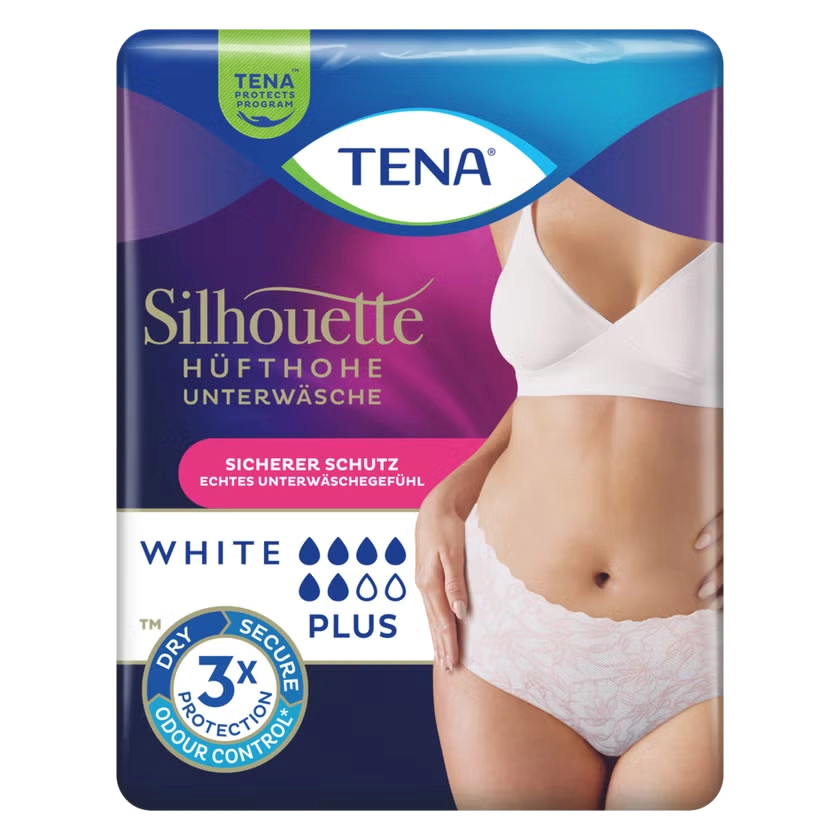 TENA SILHOUETTE plus M white Inkontinenz Pants