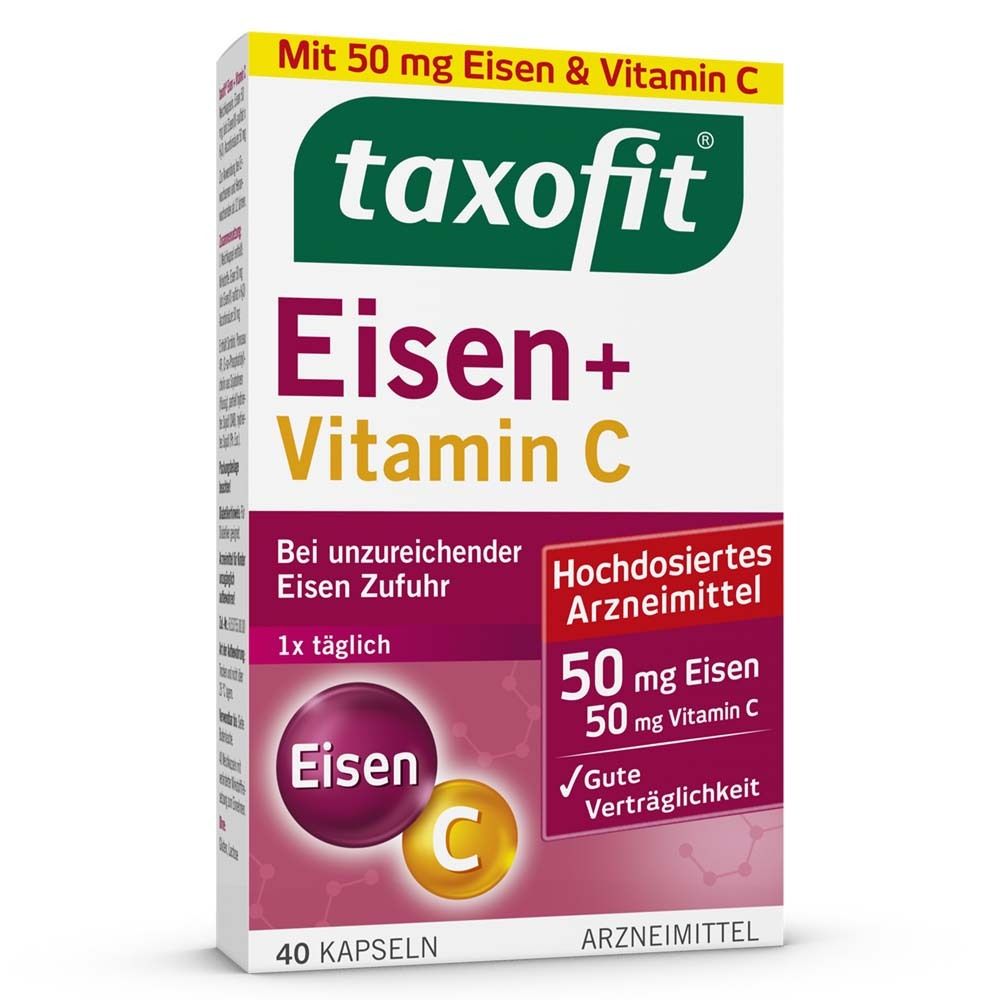 TAXOFIT Eisen+Vitamin C Kapseln