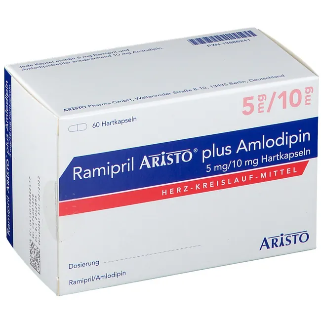 RAMIPRIL Aristo plus Amlodipin 5 mg/10 mg Hartkps.