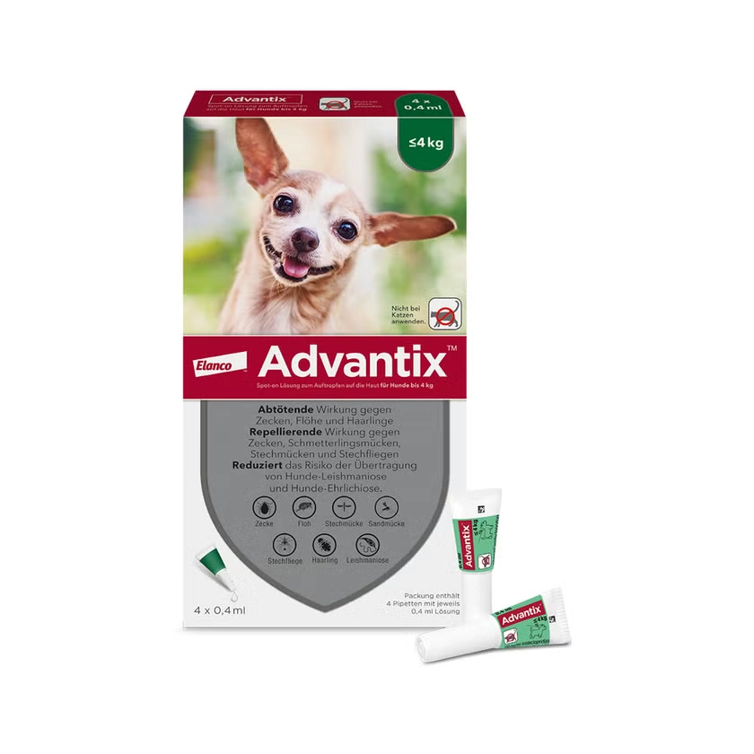 ADVANTIX Spot-on Lsg.z.Auftr.a.d.H.f.Hund bis 4 kg