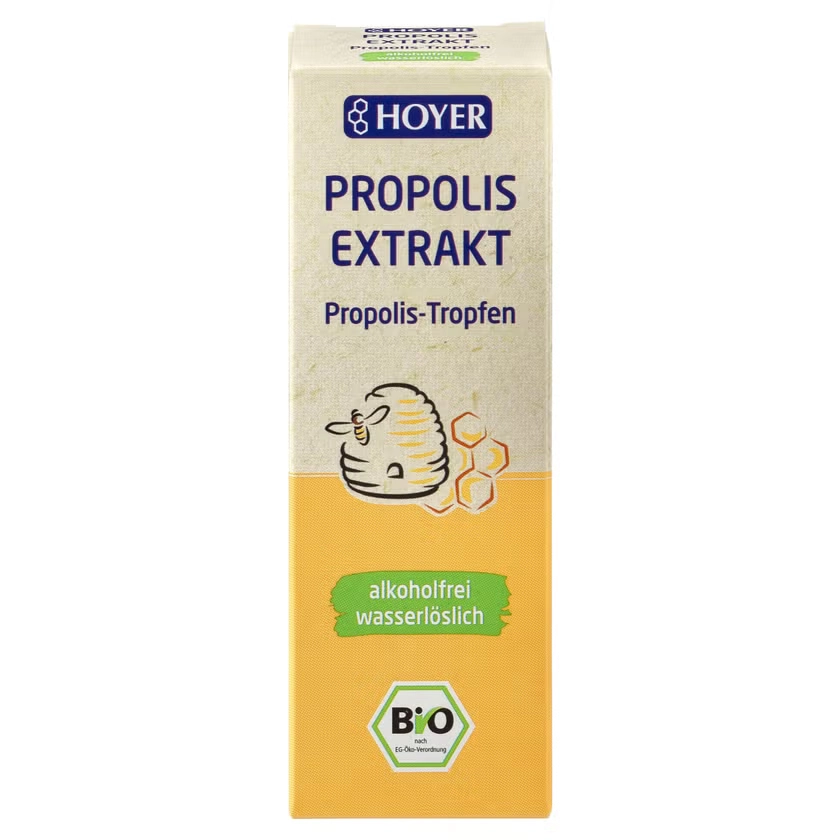 HOYER Propolis Extrakt Bio alkoholfrei wasserlösl.