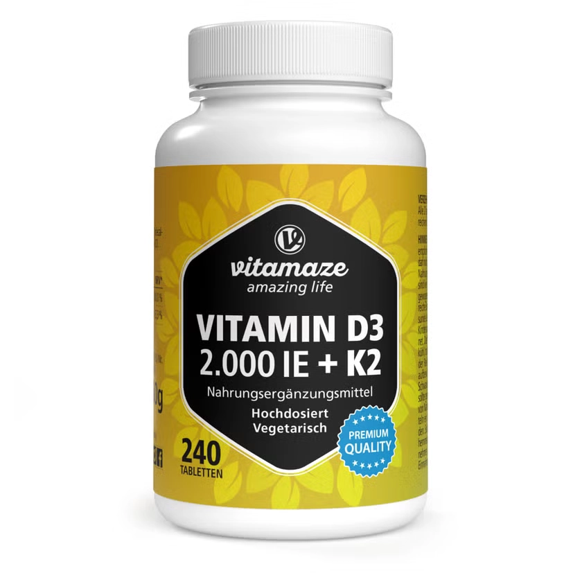 VITAMIN D3 K2 2000 I.E./100 μg hochdosiert Tabl.