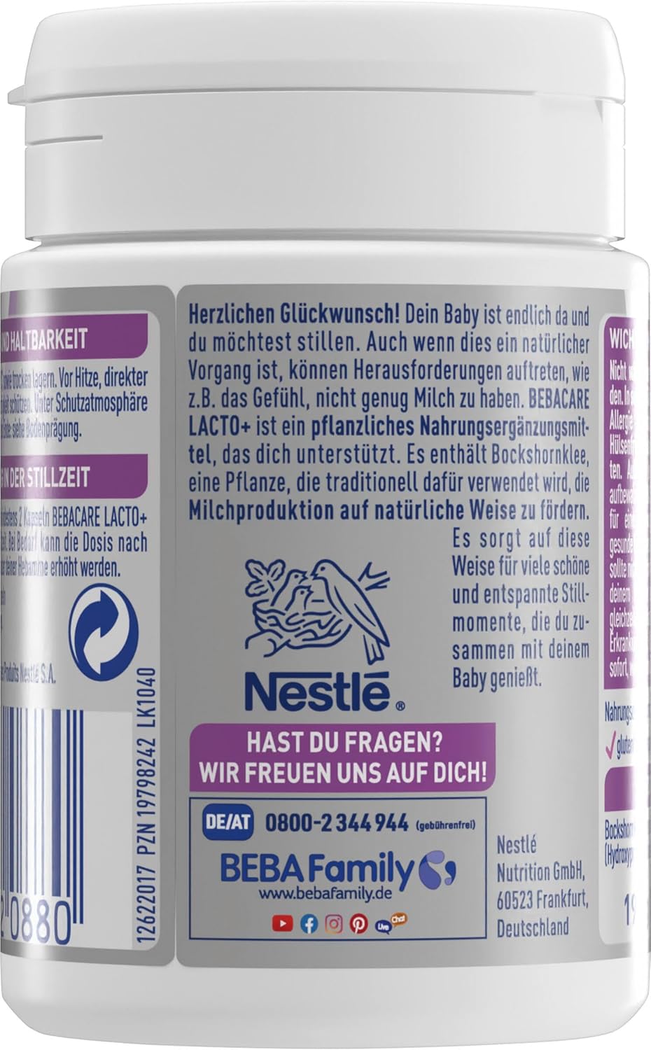 BEBACARE MAMA Lacto+ Kapseln