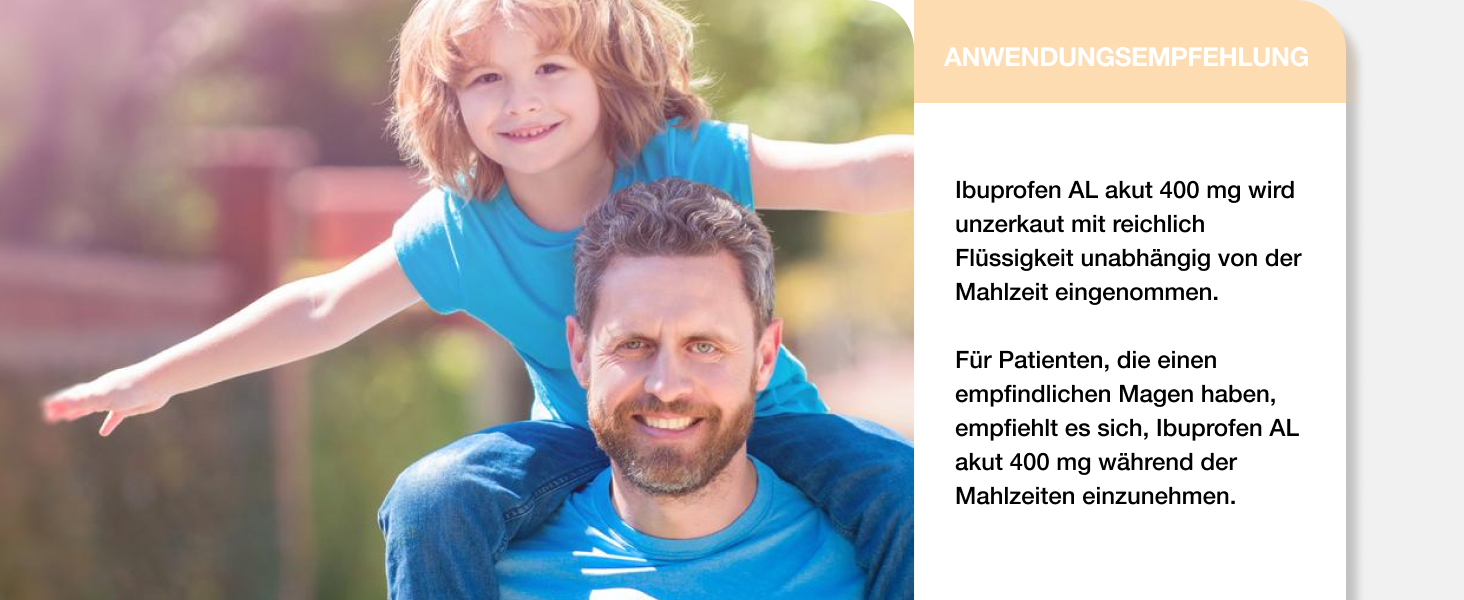 Ibuprofen AL akut 400 mg Produktdetails Banner 4