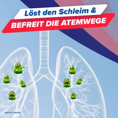 Mucosolvan® 1mal täglich Retardkapseln bei festsitzendem Husten, starker Verschleimung & zähem Schleim