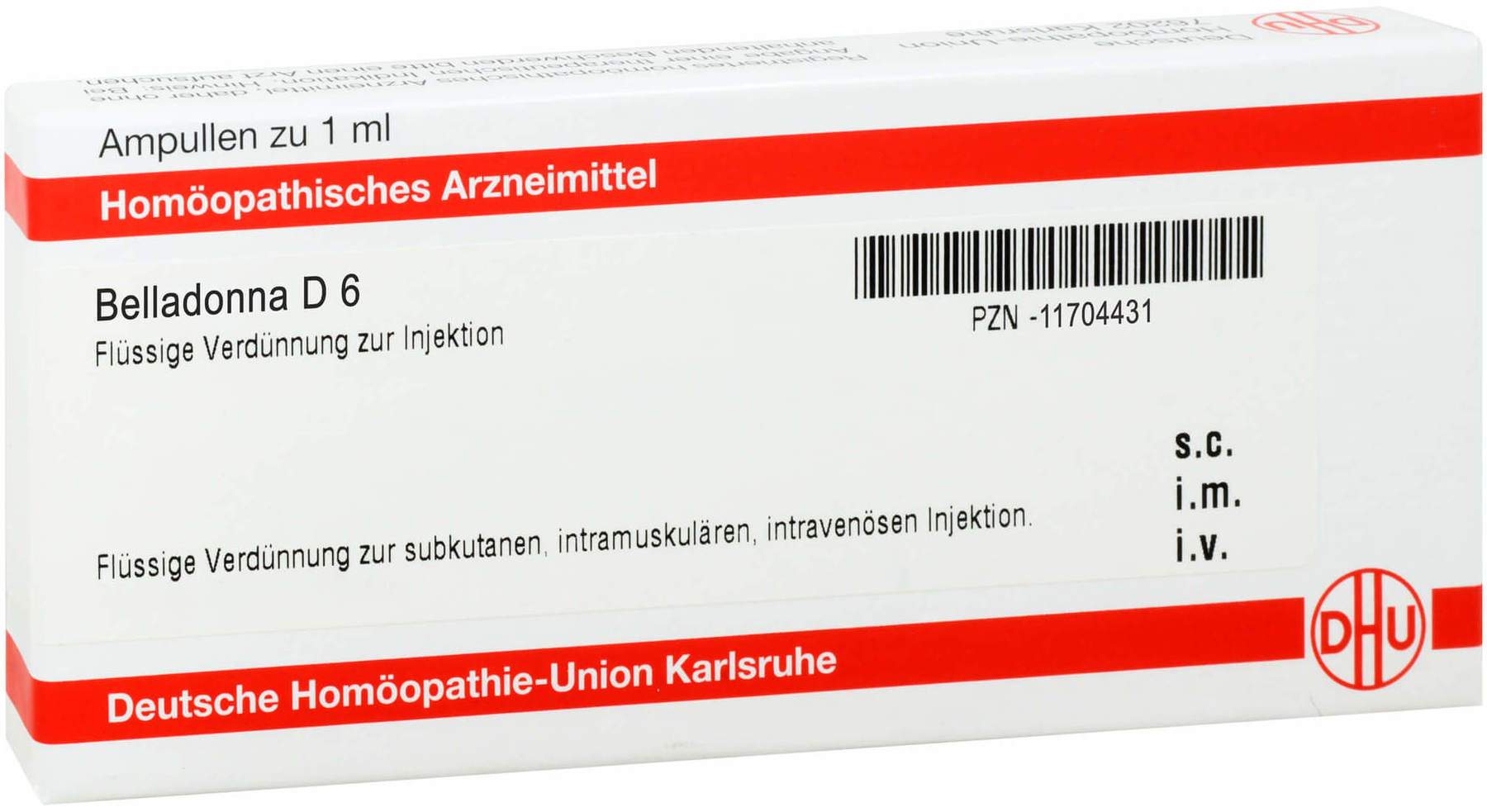 BELLADONNA D 6 Ampullen