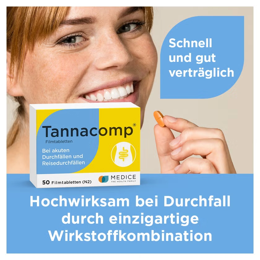 Tannacomp® bei akutem Durchfall, Reisedurchfall & Magen-Darm-Infekten