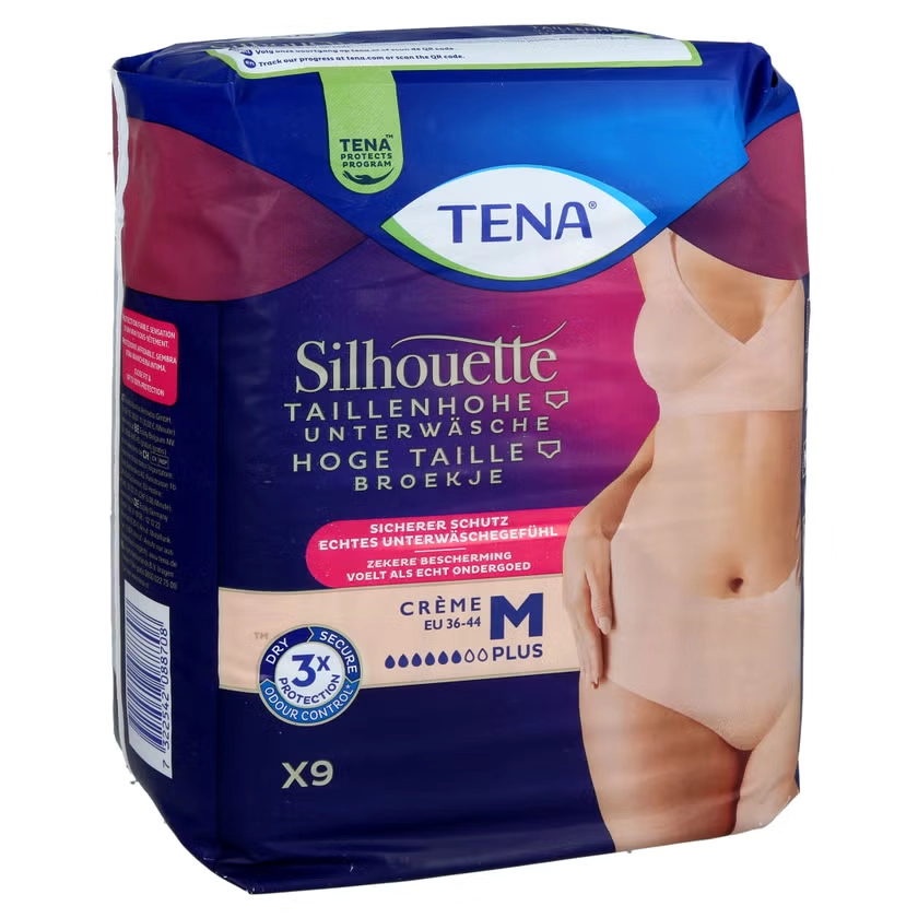 TENA SILHOUETTE plus M creme Inkontinenz Pants