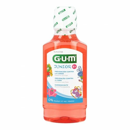 GUM JUNIOR Mundspülung Erdbeere ab 6 Jahren