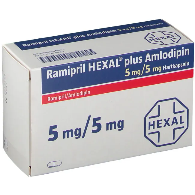RAMIPRIL HEXAL plus Amlodipin 5 mg/5 mg Hartkaps.