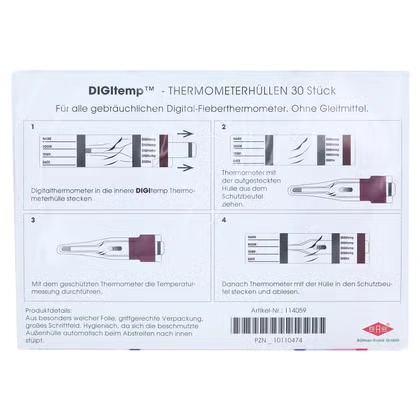 THERMOMETER Hüllen digital ohne Gleitmittel