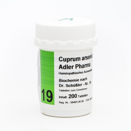 BIOCHEMIE Adler 19 Cuprum arsenicosum D 12 Tabl.