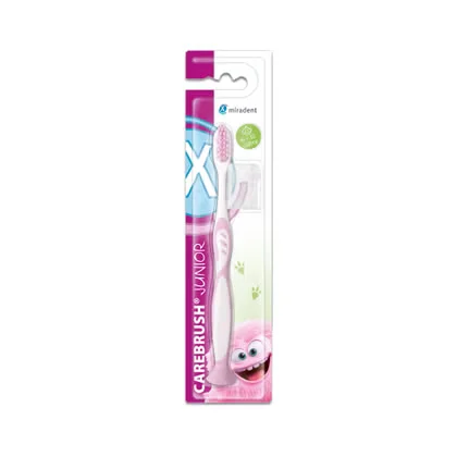 MIRADENT Carebrush Junior Zahnbürste 6-12 J.pink