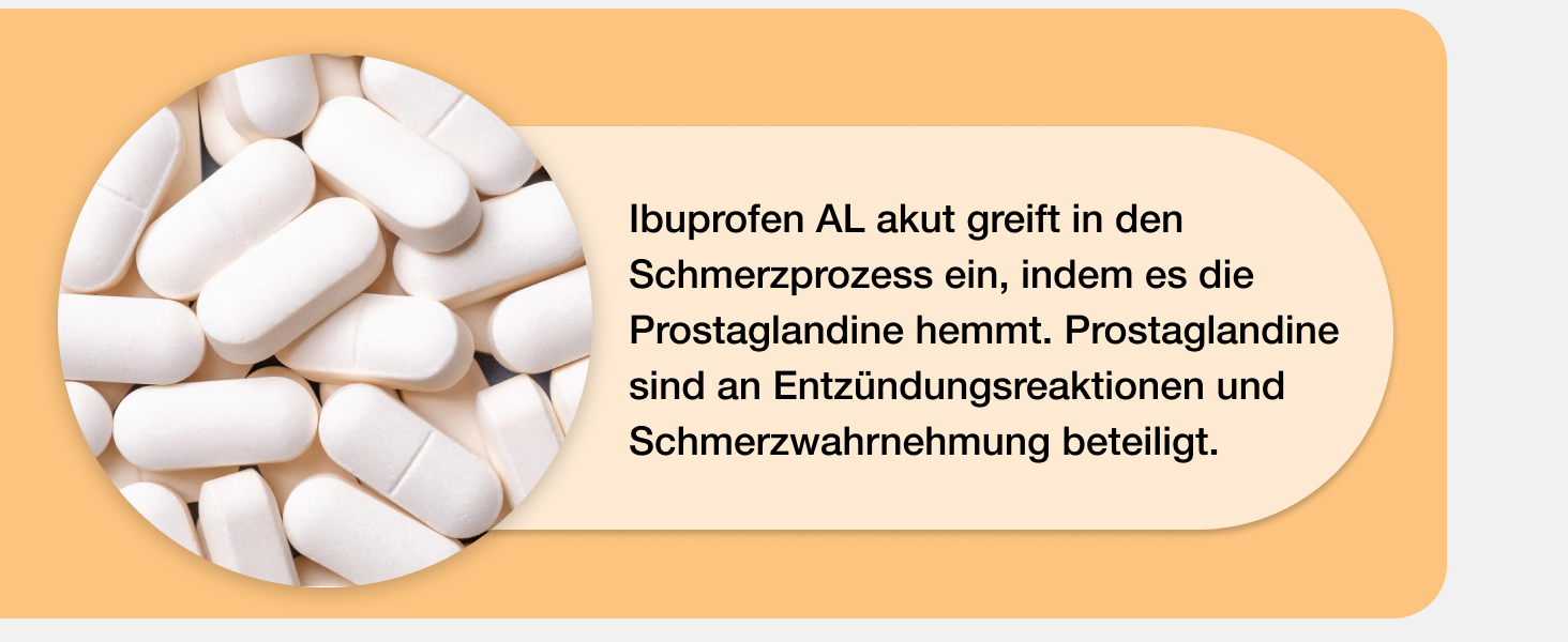 Ibuprofen AL akut 400 mg bei Schmerzen und Fieber Banner 3