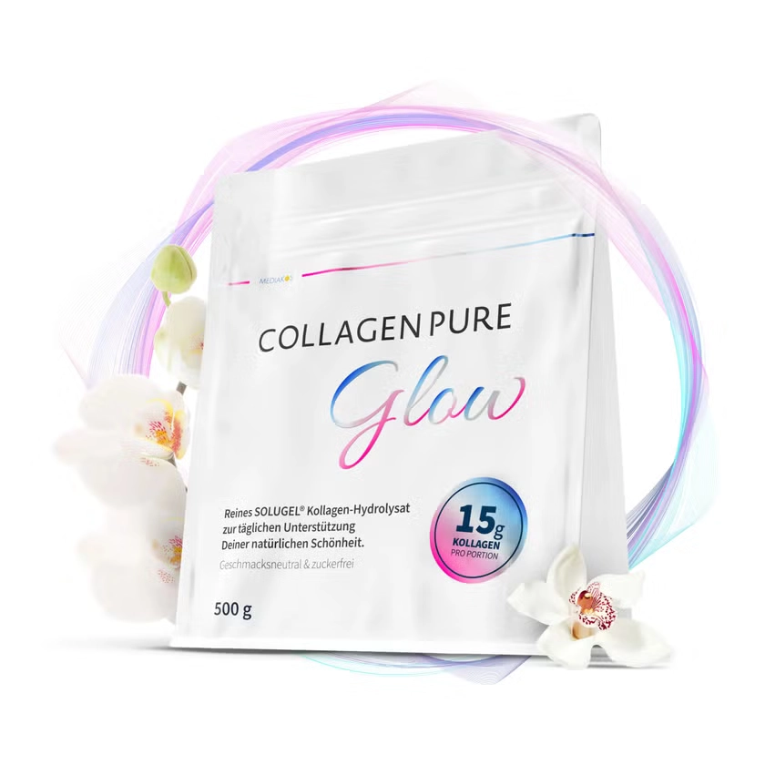 Collagen Pure Glow – 100 % reines Kollagen Pulver (Typ 1 & 3)