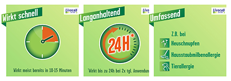Livocab direkt Augentropfen Levocabastin Wirkung am Auge