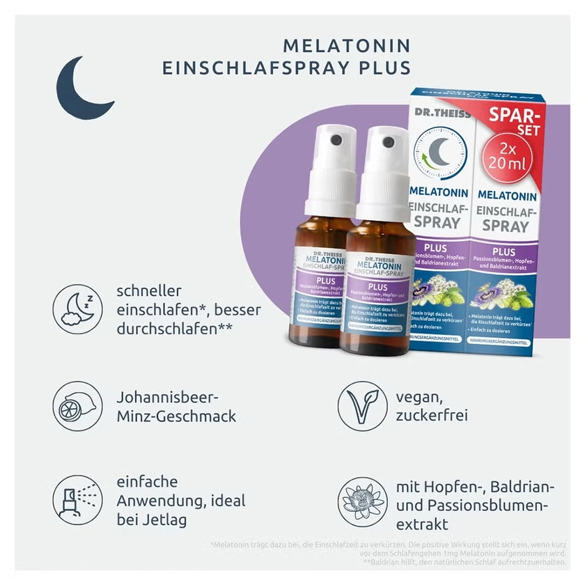 DR.THEISS Melatonin Einschlaf-Spray Plus Spar-Set