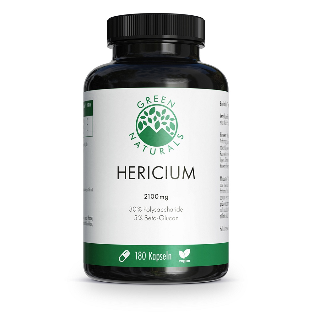 GREEN NATURALS Lions Mane Hericium 2100mg veg.Kps.