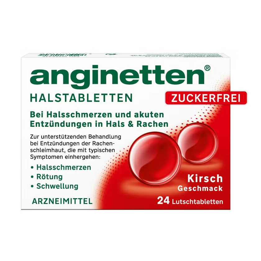 Anginetten Halstabletten zuckerfrei Kirsche – Bei Halsschmerzen