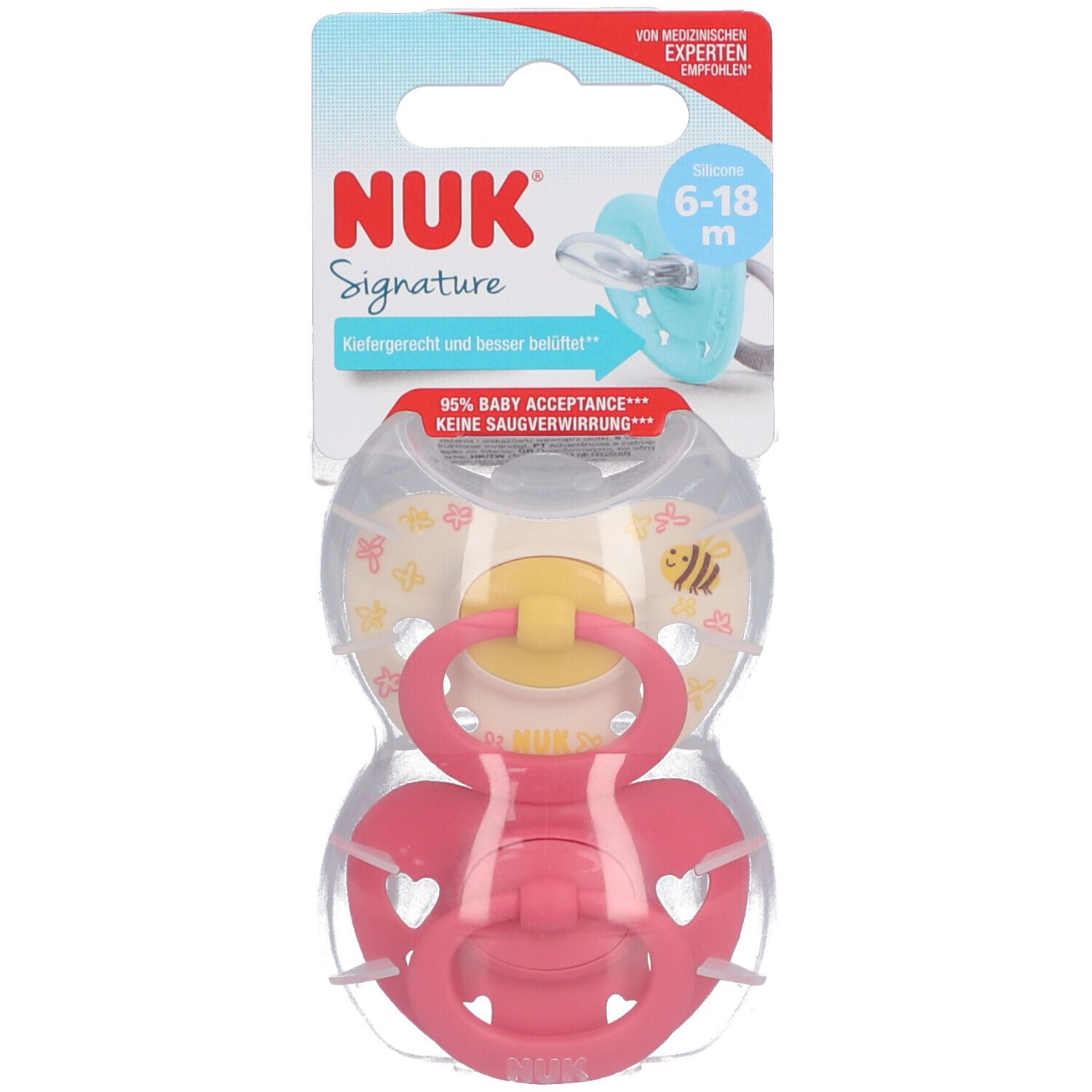 NUK Schnuller Signature Silikon 6-18 Monate