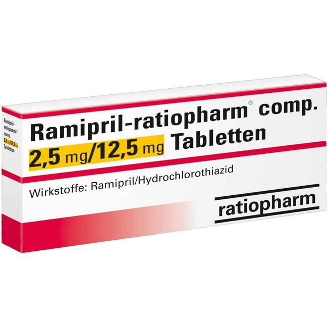 RAMIPRIL-ratiopharm comp.2,5 mg/12,5 mg Tabletten