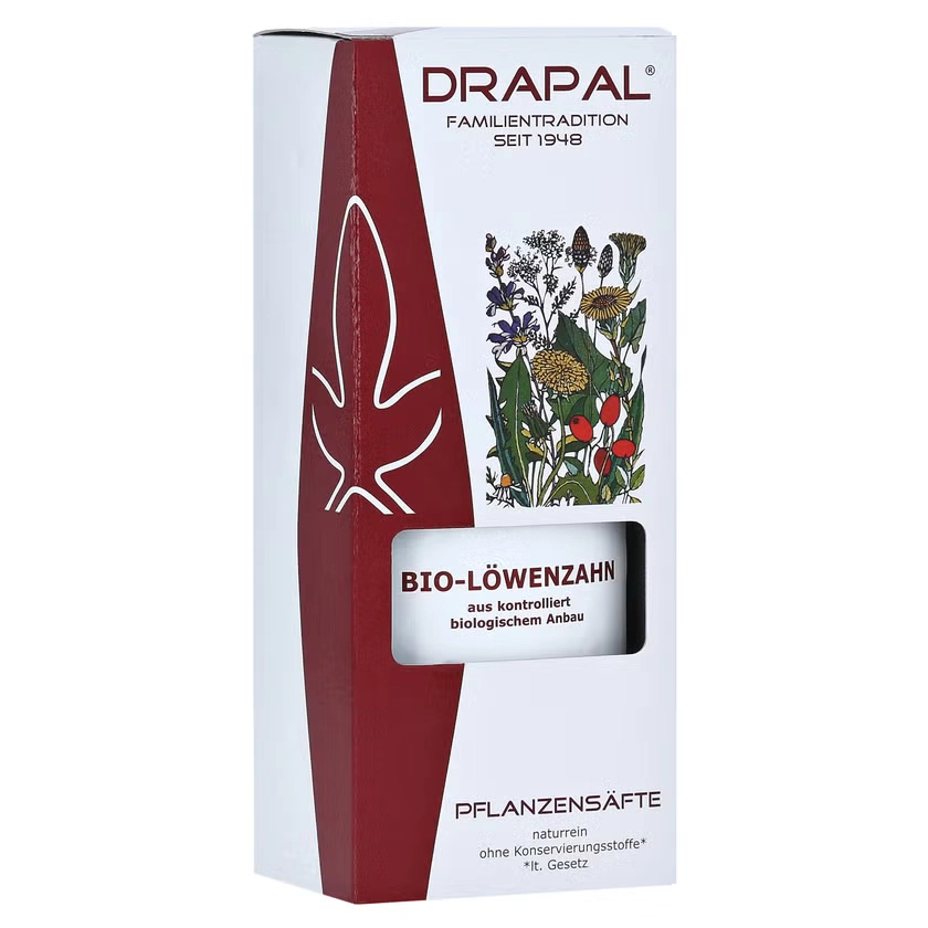 LÖWENZAHNBLÄTTER Bio Pflanzensaft Drapal