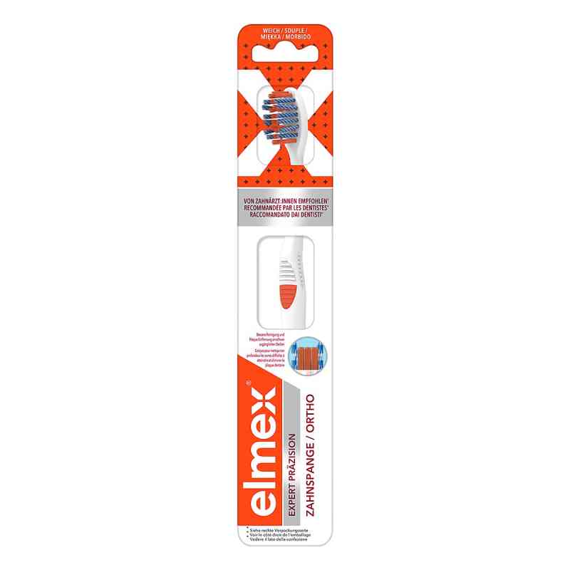 ELMEX Expert Präzision Zahnspange Zahnbürste sanft