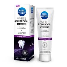 PERLWEISS White & Charcoal Zahncreme