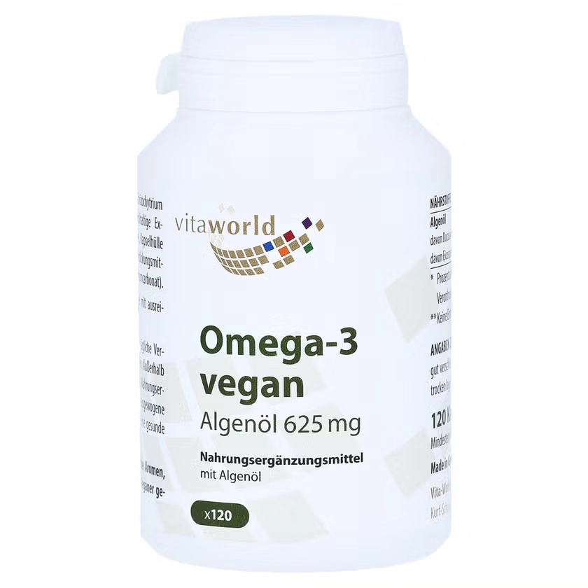 OMEGA-3 VEGAN Algenöl 625 mg Kapseln