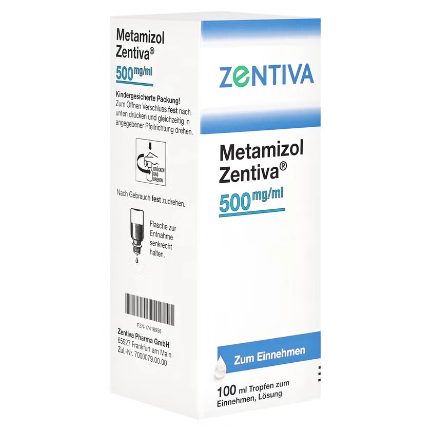 METAMIZOL Zentiva 500 mg/ml Tropf.z.Einnehmen Lsg.