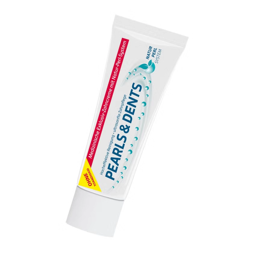 PEARLS & DENTS Exklusiv-Zahncreme ohne Titandioxid