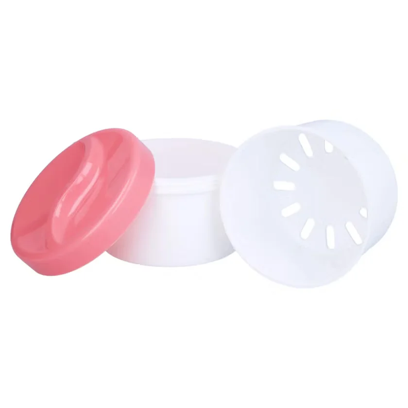 GEBISSDOSE mit Einsatz u.Deckel rosa