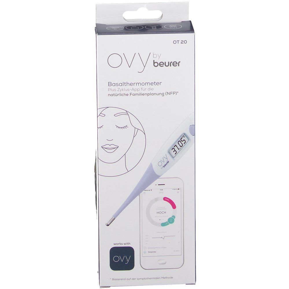 BEURER OT20 Basalthermometer+Zyklus-App Ovy