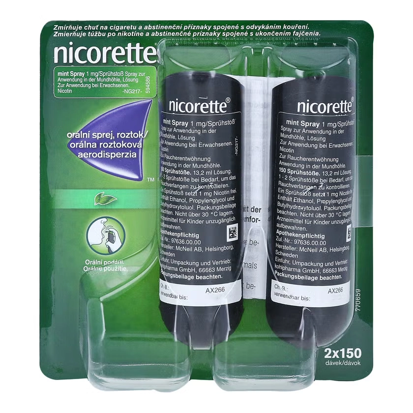 NICORETTE Mint Spray 1 mg/Sprühstoß