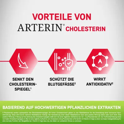 Arterin Cholesterin Tabletten mit Phytosterolen und Vitamin C