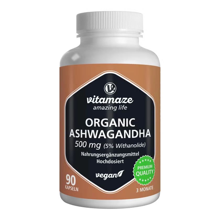 ASHWAGANDHA EXTRAKT 500 mg Kapseln vegan