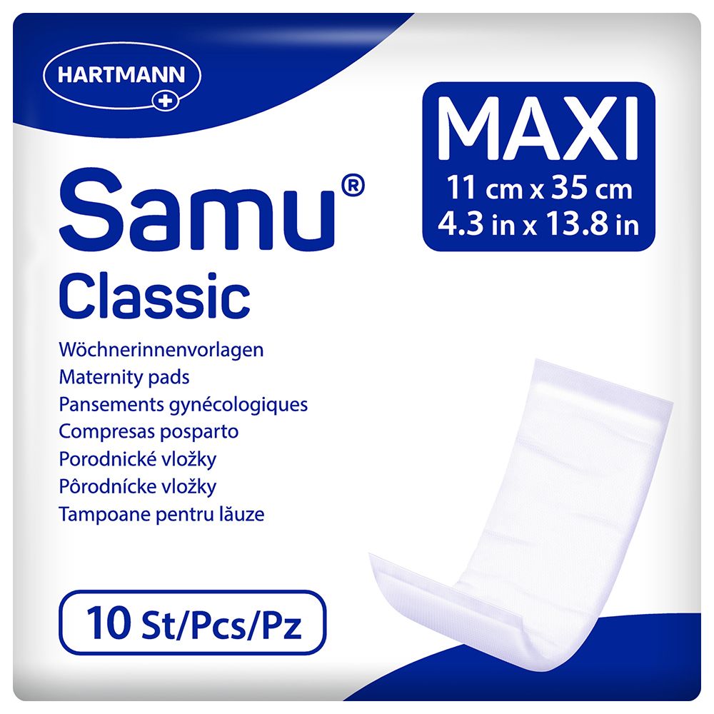 SAMU Wöchnerinnen Vorlagen Classic maxi 11x35 cm