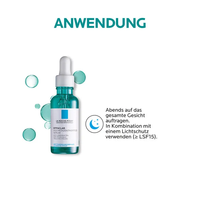 La Roche-Posay Effaclar Hochkonzentriertes Serum bei Akne & Pickelmalen (Peeling mit AHA & BHA)