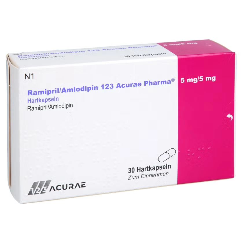 RAMIPRIL/Amlodipin 123 Acurae Pharma 5mg/5mg HKP