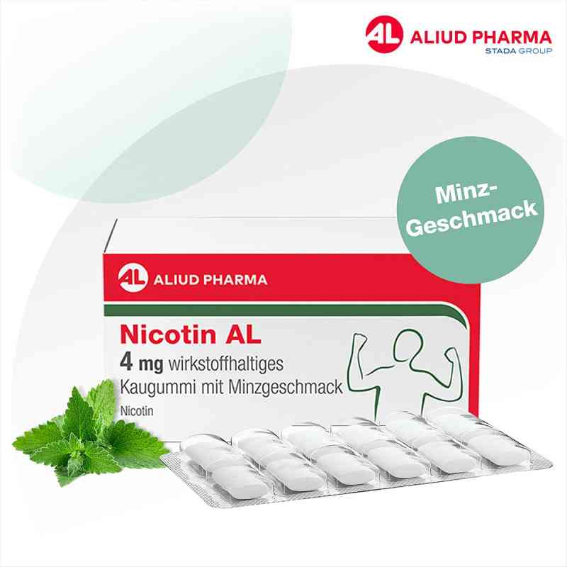 NICOTIN AL 4 mg wirkstoffh.Kaugummi mit Minzgeschm