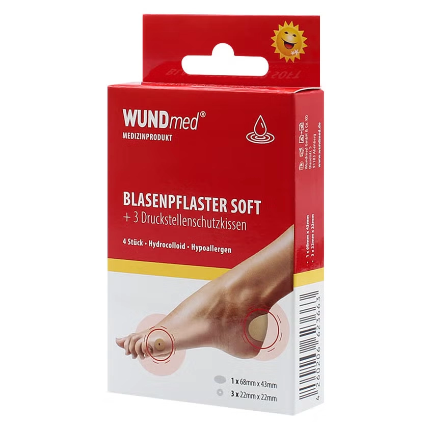 BLASENPFLASTER mit 3 Druckstellenschutzkissen