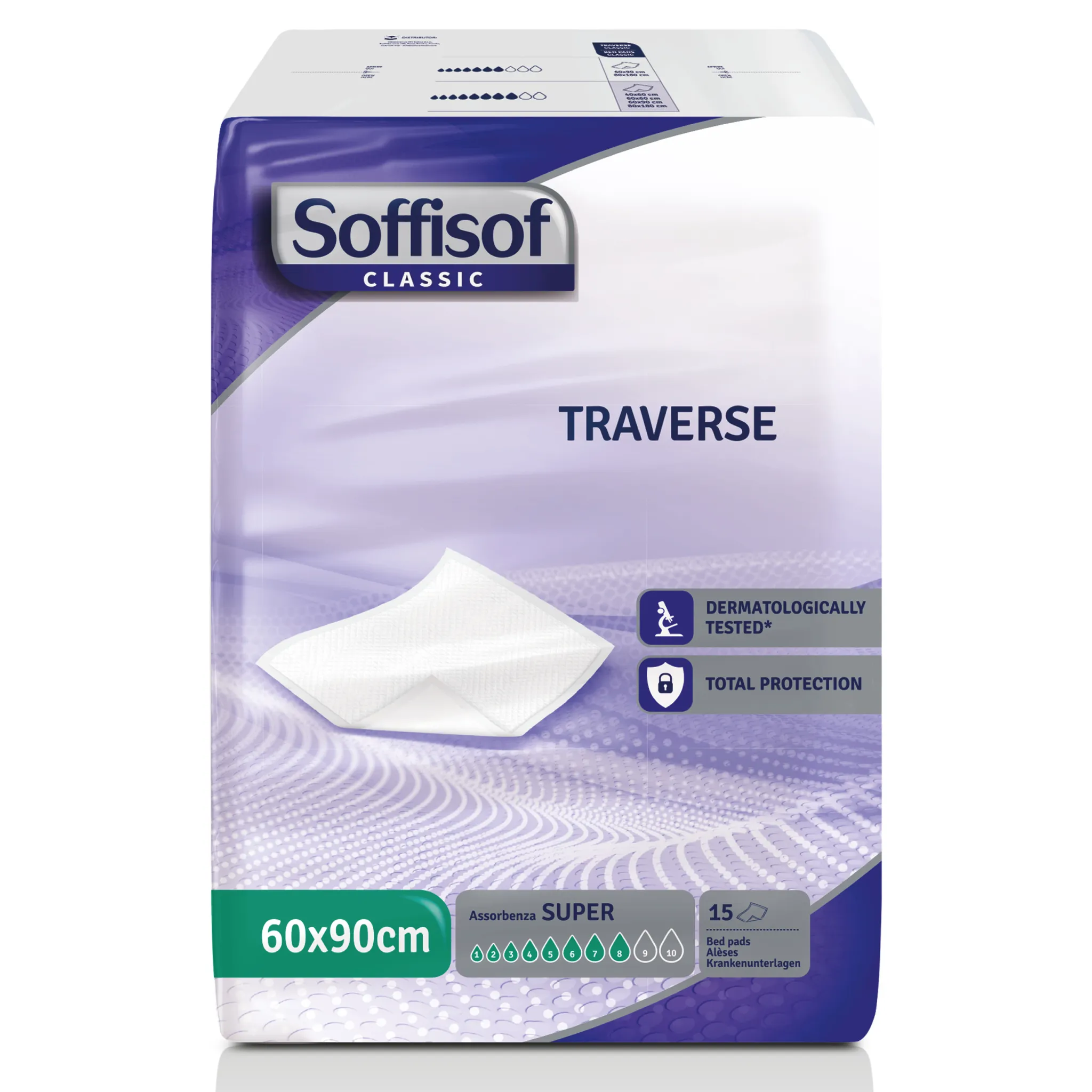SOFFISOF Krankenunterlage 60x90 cm Flockenfüllung
