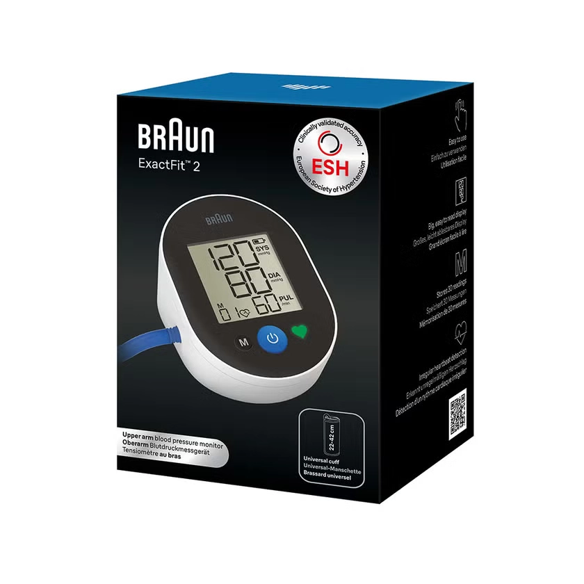 BRAUN BLUTDRUCKMESSGERÄT ExactFit2 O.Arm BUA4050EU
