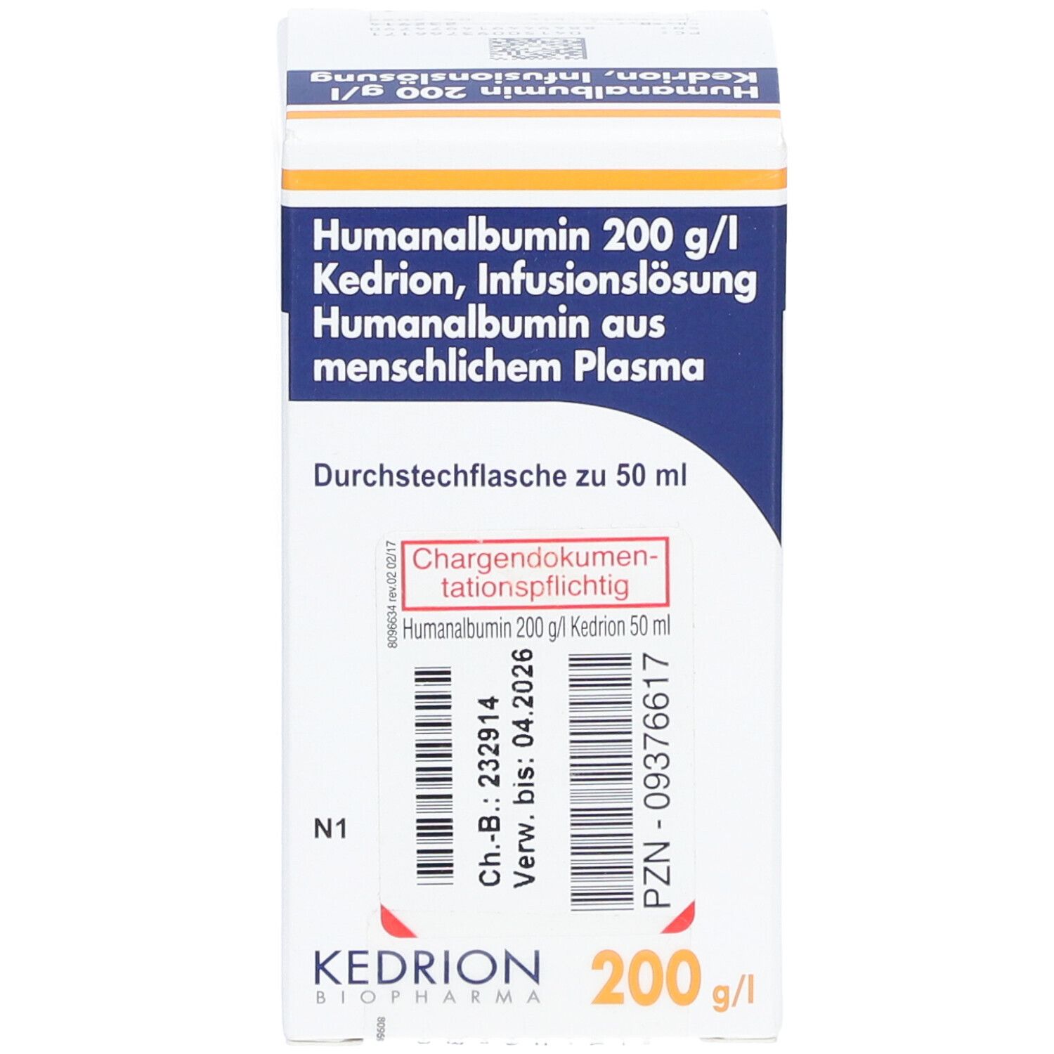 HUMANALBUMIN 200 g/l Kedrio Infusionslösung