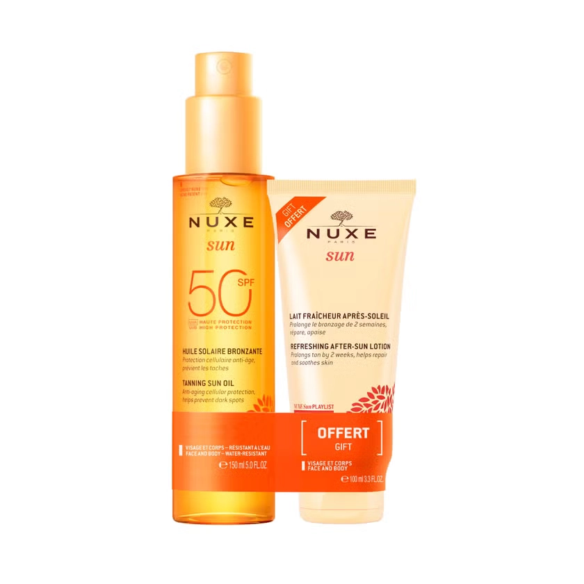 NUXE Sun Set Sonnenöl LSF 50 gratis After-Sun
