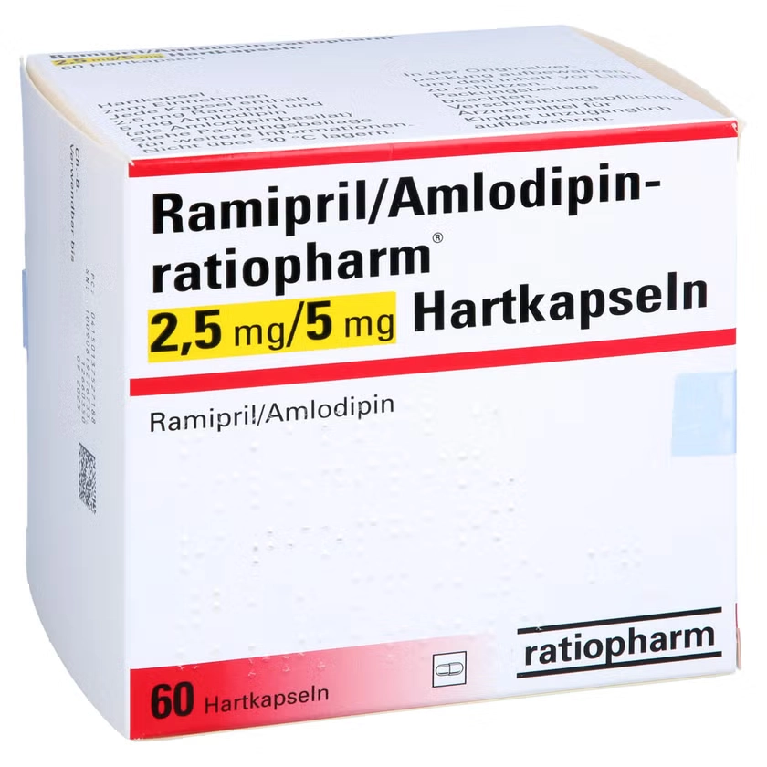RAMIPRIL/Amlodipin-ratiopharm 2,5 mg/5 mg Hartkps.
