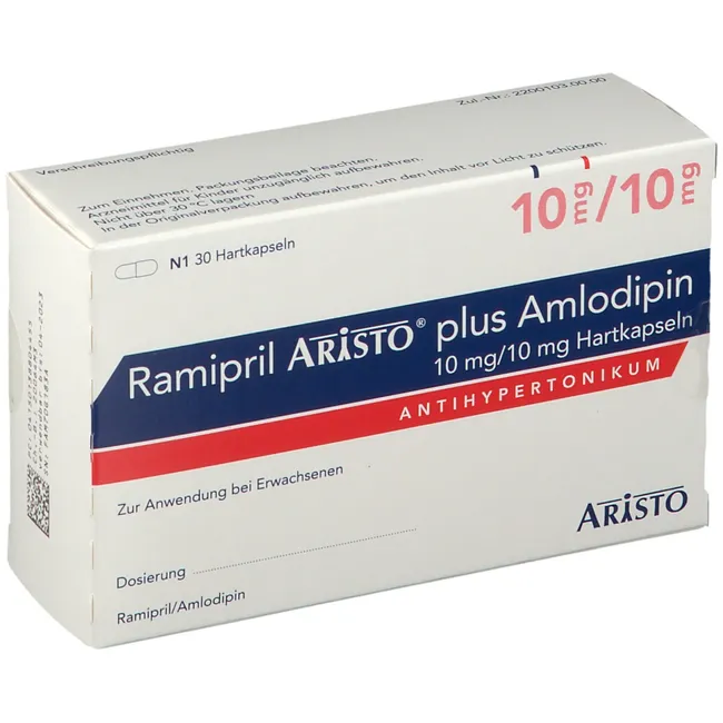 RAMIPRIL Aristo plus Amlodipin 10 mg/10 mg Hartkps